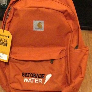 Carhartt Orange Backpack with Gatorade Logo